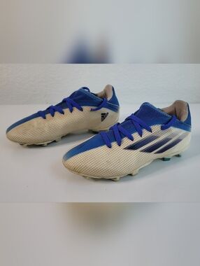 Adidas Blue & White Soccer Cleats - X Speedflow .3